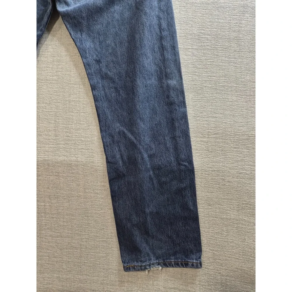 Levi's 505 Jeans Mens 38x32 Blue Denim‎ Zip Fly Straight Leg Outdoor Street Wear